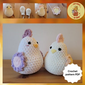 DIGITAL PATTERN: Hen Crochet Plushie