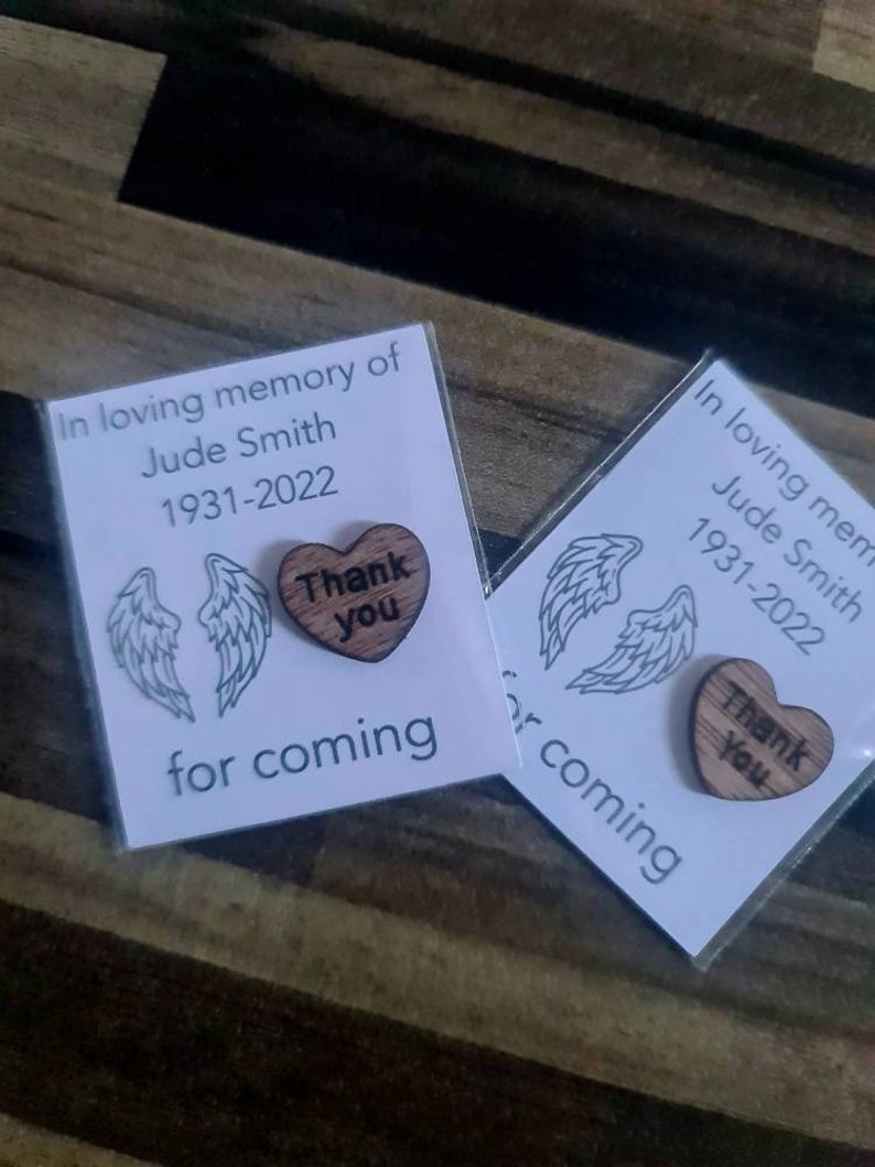 Funeral Favor Memorial Favours or Use Your Own Image Etsy UK