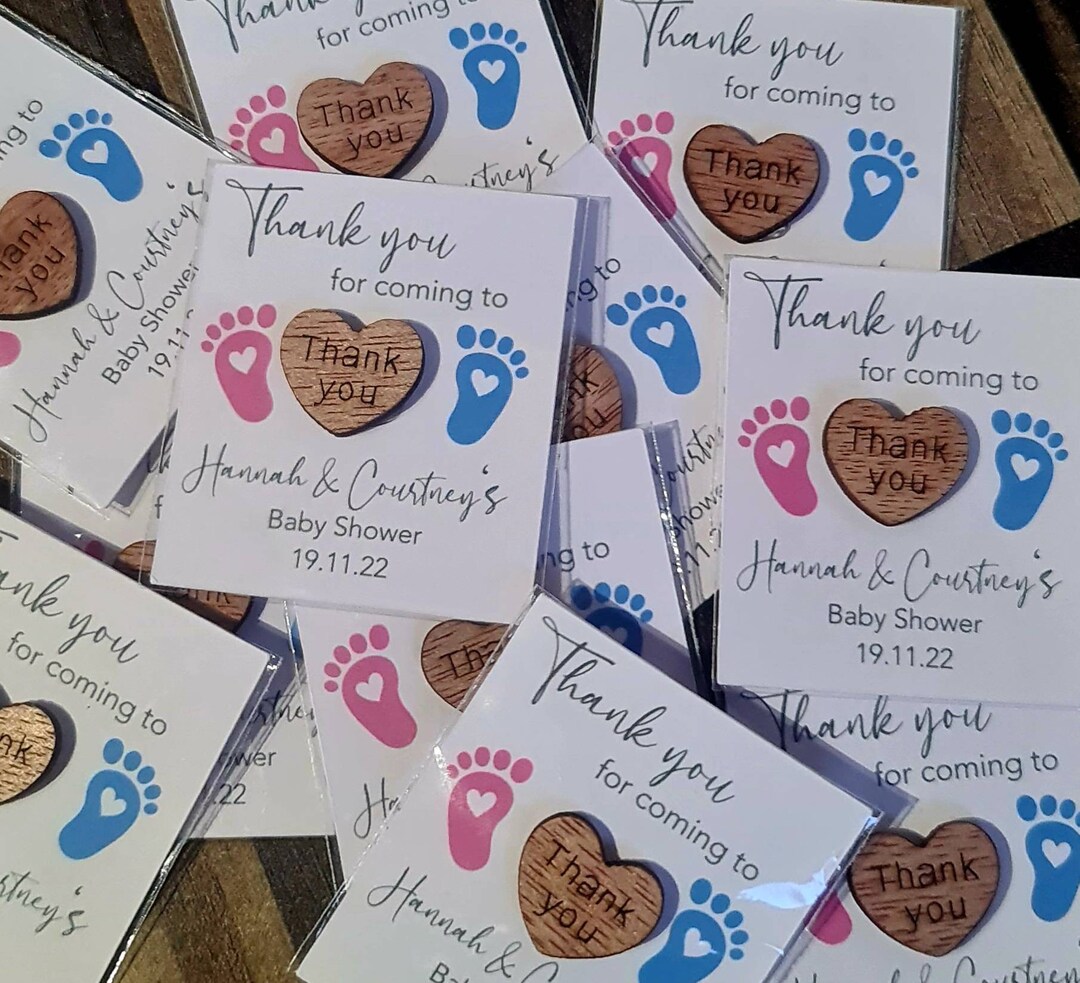 Gender Reveal Baby Shower Party Favours Favor Personalised Etsy
