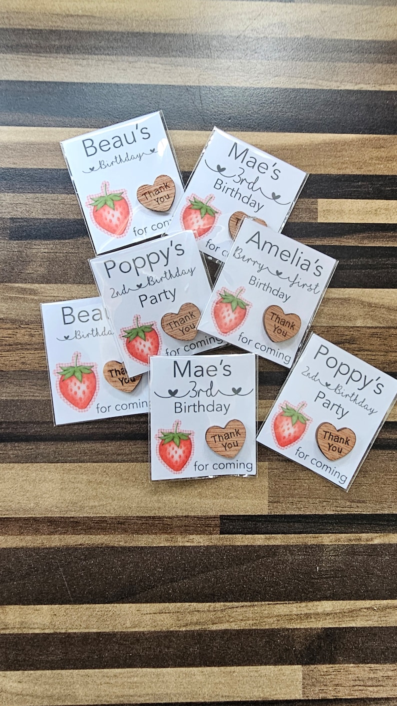 Berry party favors