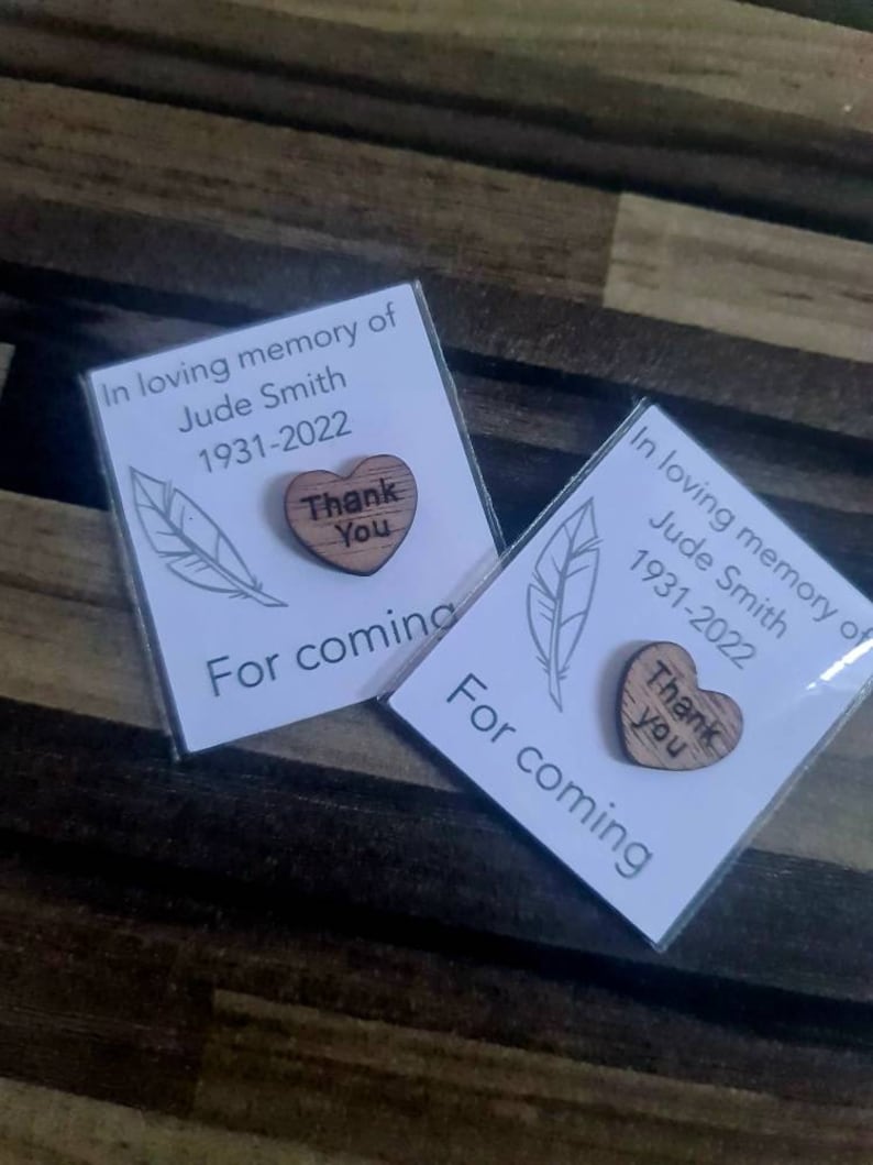 Funeral Favor Memorial Favours or Use Your Own Image Etsy UK