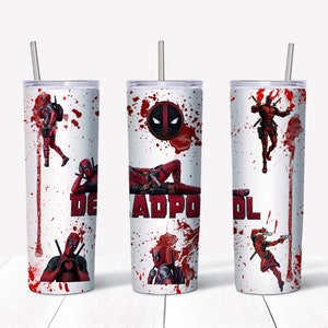 Deadpool Movie Inspired 20 oz Skinny Tumbler