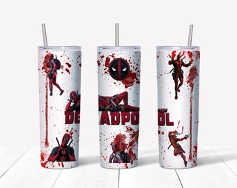 Deadpool Film inspiriert 20 Unzen Skinny Tumbler
