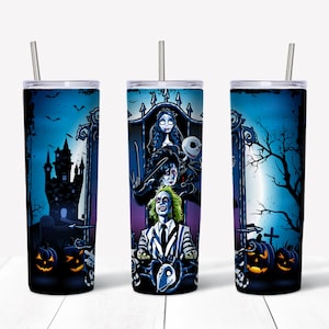 Tim Burton Inspired Halloween 20 oz Skinny Tumbler