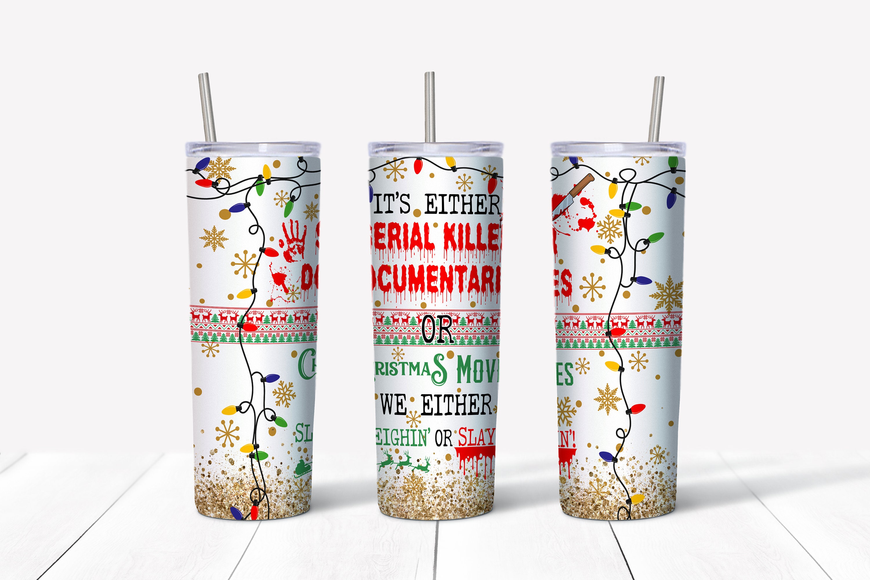 True Crime Glass Tumbler, Murder Iced Coffee Cup – Candicouturedesigns