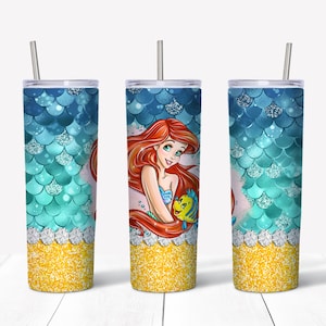 Princess Mermaid 20 oz Skinny Tumbler