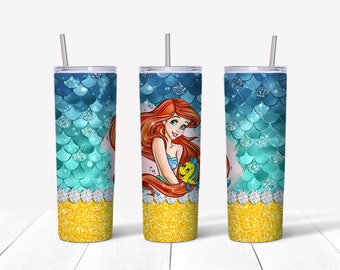 Princesa Sirena 20 oz Skinny Tumbler