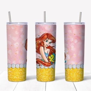 Princess Mermaid 20 oz Skinny Tumbler