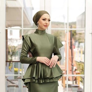Satin Abaya,Eid Dress, Islamic Dress, Hijab Dress,Satin Abaya Dubai,Muslim dress, Wedding Dress,Evening Gown,Prom Dress,Modest Khaki Abaya