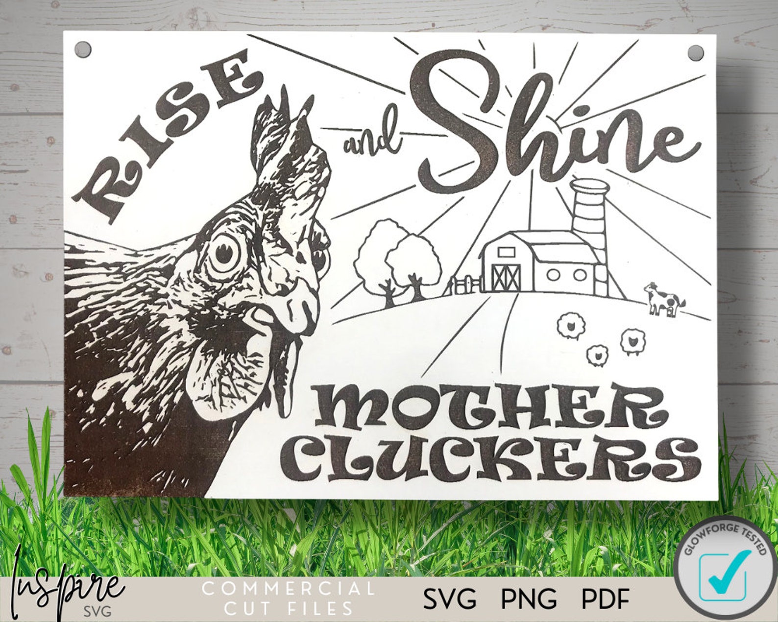 Chicken Coop Sign SVG Rooster SVG Chicken House SVG Rise Etsy