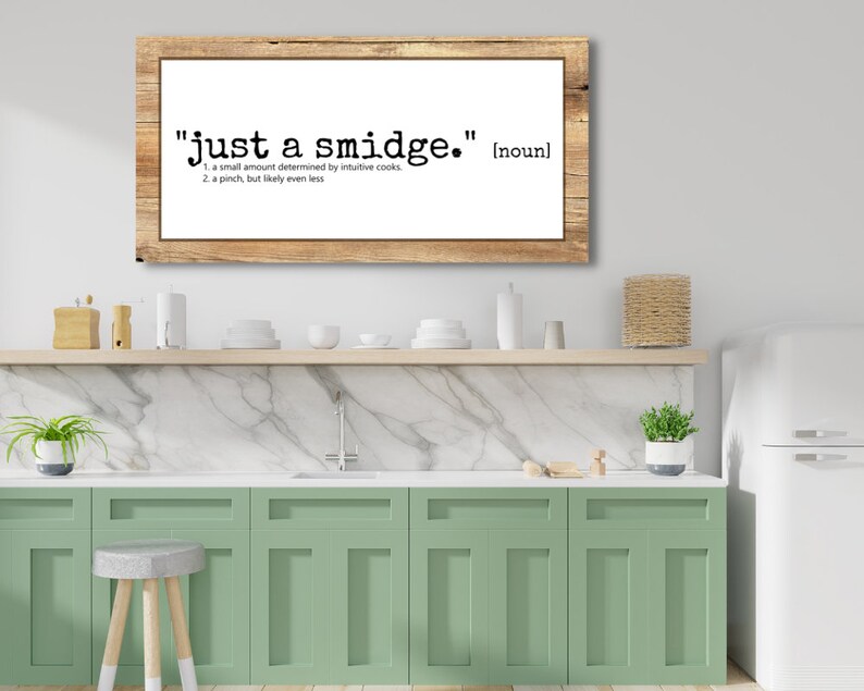 Smidge Definition Farmhouse Sign SVG EPS PNG Dxf Cutting Board Kitchen Sign Cut File Vector File Glowforge Cricut image 2