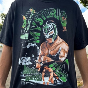 Rey.M - Vintage Style T-Shirt, Wrestling shirt, Graphic Shirt