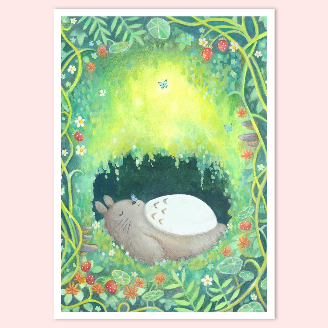 Woodland Nap Print - Etsy