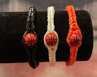 Set of Basketball Party Favor Bracelets