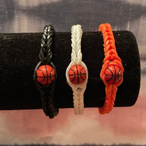 Set of Basketball Party Favor Bracelets