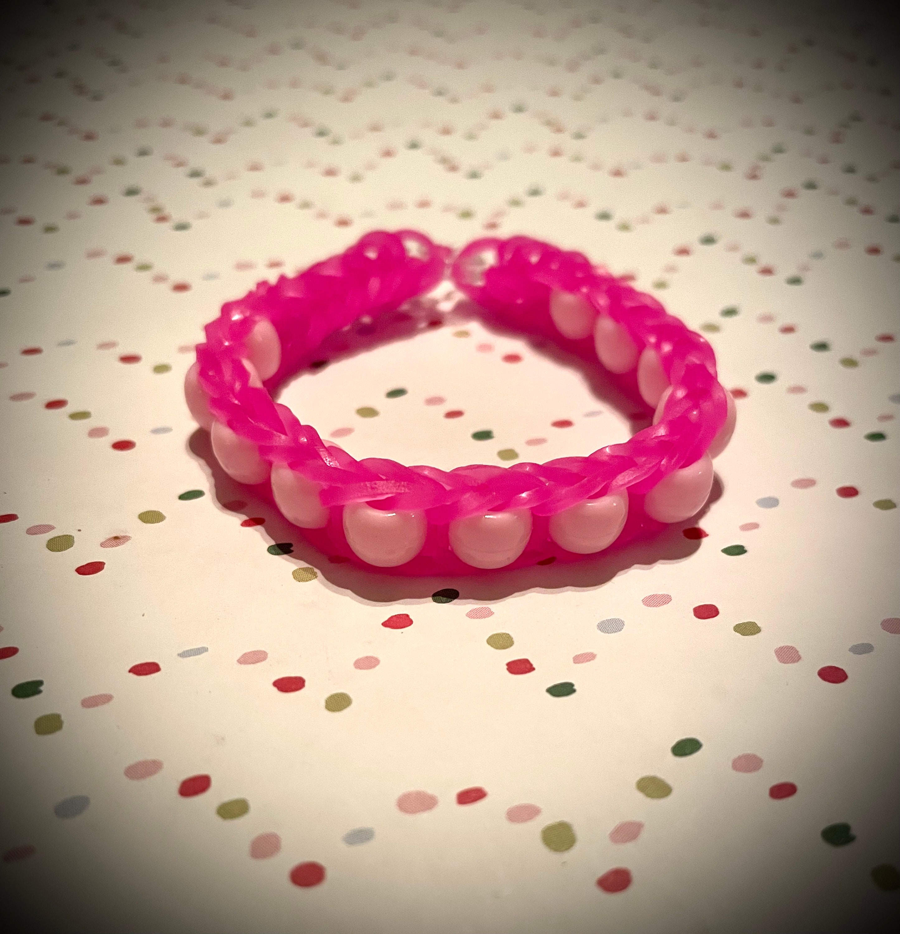 Pony Bead Rainbow Loom Rubber Band Bracelet Etsy