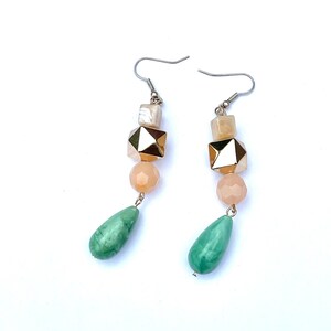 Imitation Turquoise Dangle Earrings