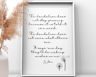 Dandelion Wall Art - Etsy