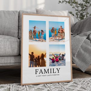 Personalised Framed Family Photo Print, Custom Family Print, Family Photo Gift, Customised Wall Art, New Family Gift, New Home Gift