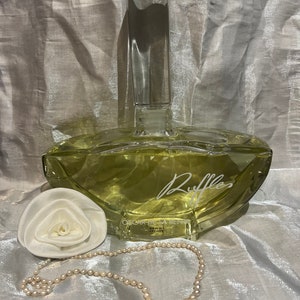 Volantes de Oscar de la Renta Factice Cristalle Botella de agua en el interior Vintage