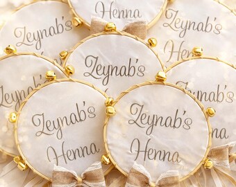 Personalized Henna Tambour Wedding Henna Evening Bride Groom Gift Kina Gecesi Decoration with Names