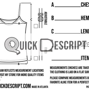 Camisole Diagramed .