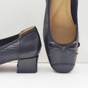 Bow ballet flats, round-toe flat ballet flats, TABI split-toe shoes, split-toe shoes, thick-heeled Mary Jane shoes