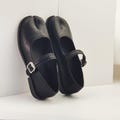 Women's Vintage Tabi Shoes, Vintage Tabi Mary Jane Shoes, French Foldable Women's Shoes, Split Toe Ballet Flats