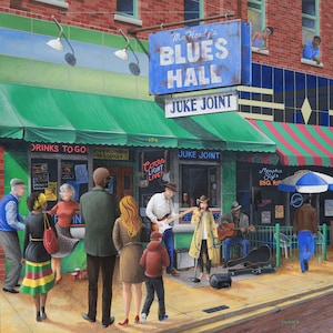 Delta Blues Print, Memphis Tennessee Wall Art, Blues Hall Wall Decor