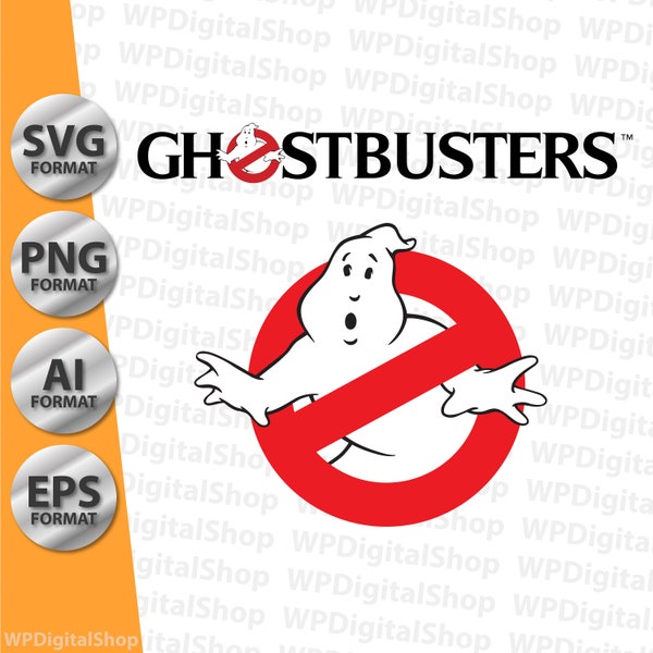 Ghostbusters Logo | Adobe illustrator Files | High Quality Logo | Print Ready | SVG PNG AI