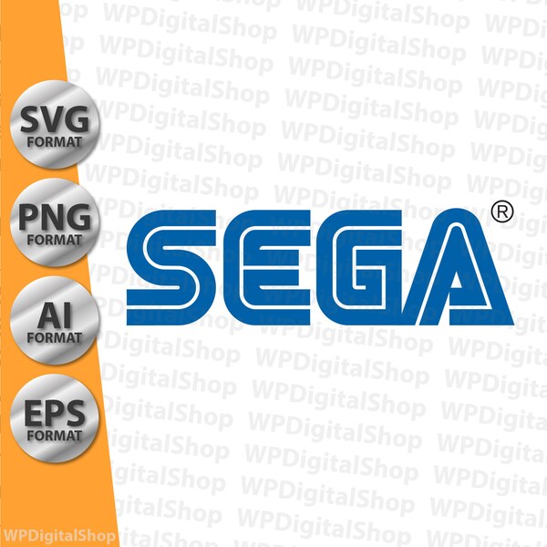 Sega Multi Format Bundle | Adobe illustrator Files | High Quality Logo | Print Ready | SVG PNG AI