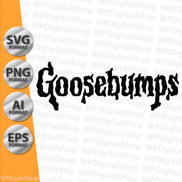 Goosebumps Logo Pack | SVG, PNG, AI | Ready to Print | Unique & Creative Design