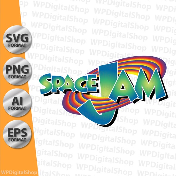 Space Jam Logo | Adobe illustrator Files | High Quality Logo | Print Ready | SVG AI PNG