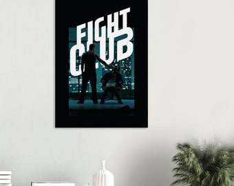 Fight Club Poster | Premium Matte Paper Poster  | Minimalist Movie Print | Custom Wall Art