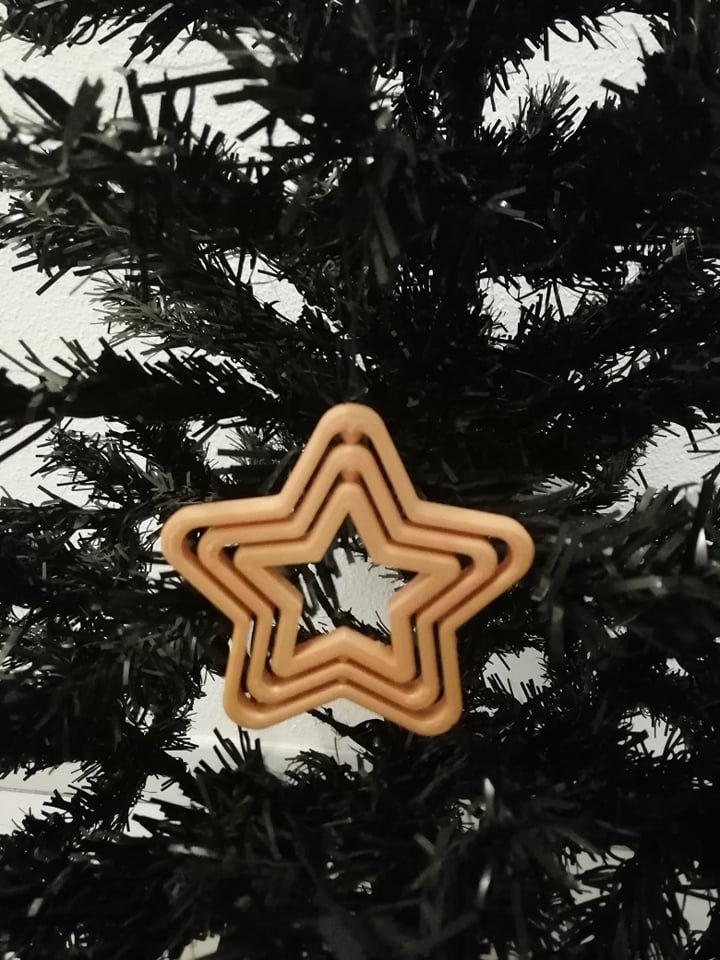 Christmas Tree Stars Ornaments