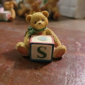1990s cherished teddies mini bear S block#1787