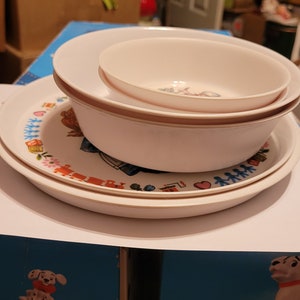 Antique raggedy ann and Andy dishes set 1969 #1255