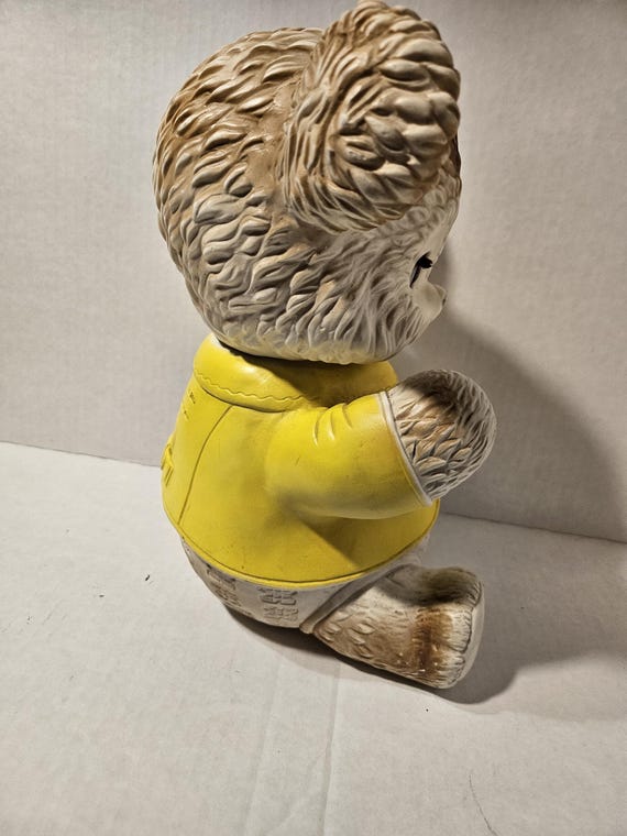 Antique 1962 Edward Mobley Rubber Squeaky Bear Toy #1958 - Etsy