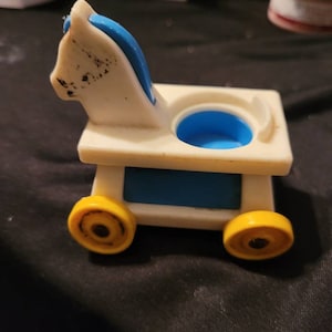 1970s fisher price horse with the baby#box3