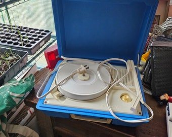 Tocadiscos Dejay antiguo azul #1668