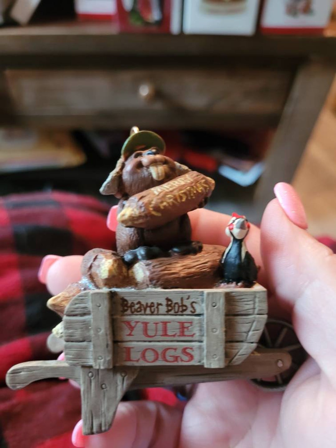 2007 Beaver Bobs Yule Log Hallmark Keepsake Ornament Etsy