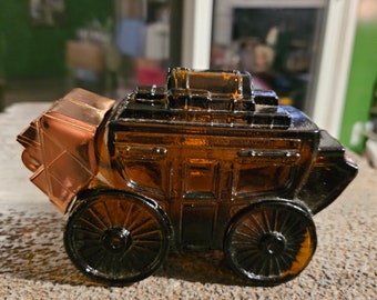 Antique 1970s avon decanter  stagecoach #1316