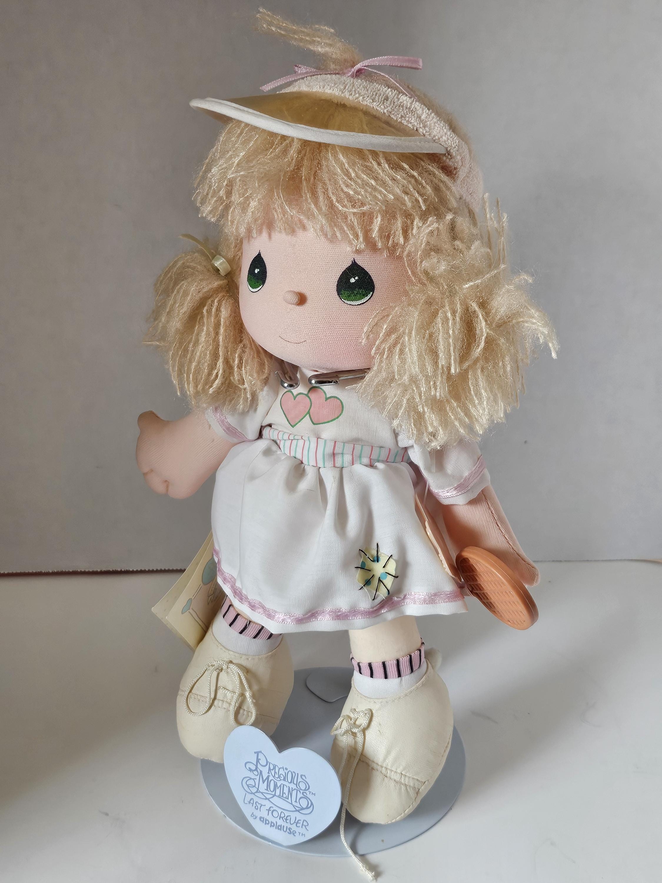 Antique 1989 Precious Moments Plush Tennis Doll #1565 - Etsy