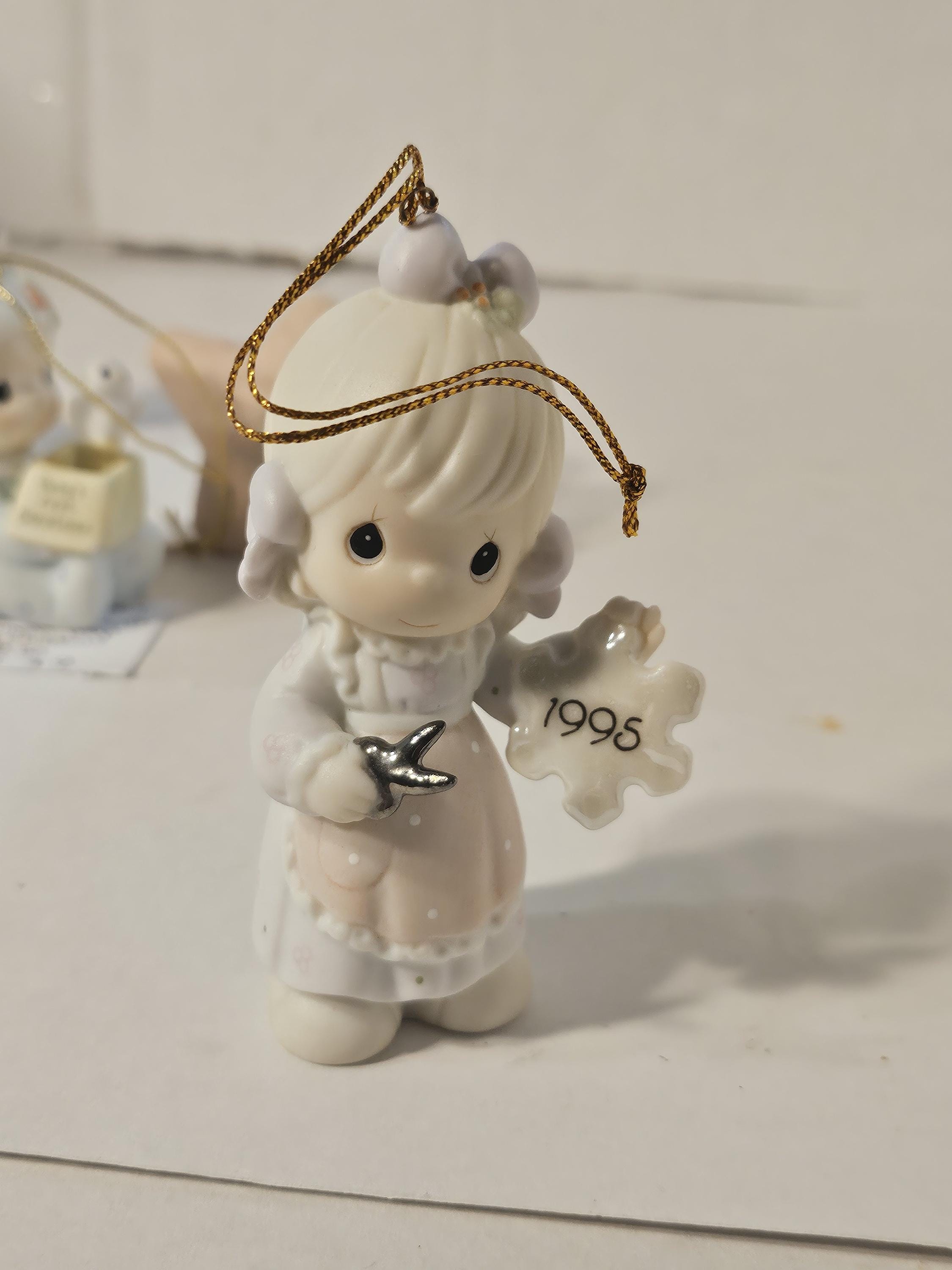 Vintage 2005 Precious Moments Ornament Baby's First Christmas Boy #185 ...