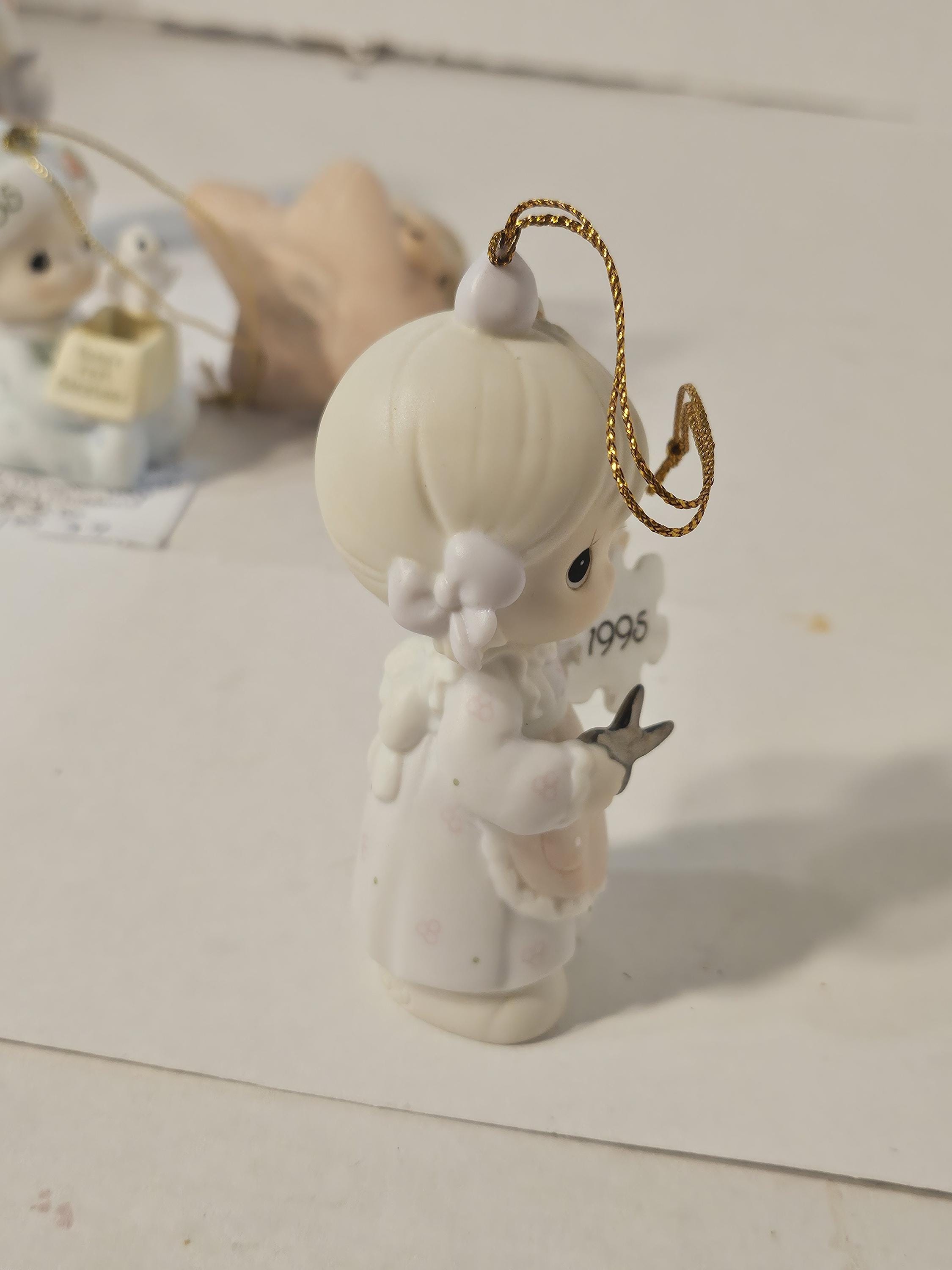 Vintage 2005 Precious Moments Ornament Baby's First Christmas Boy #185 ...