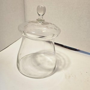 antique glass cookie jar #2907