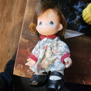 vintage 1992 precious moments doll floral dress #2237