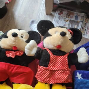 Antique set mickey mouse dolls 1980s