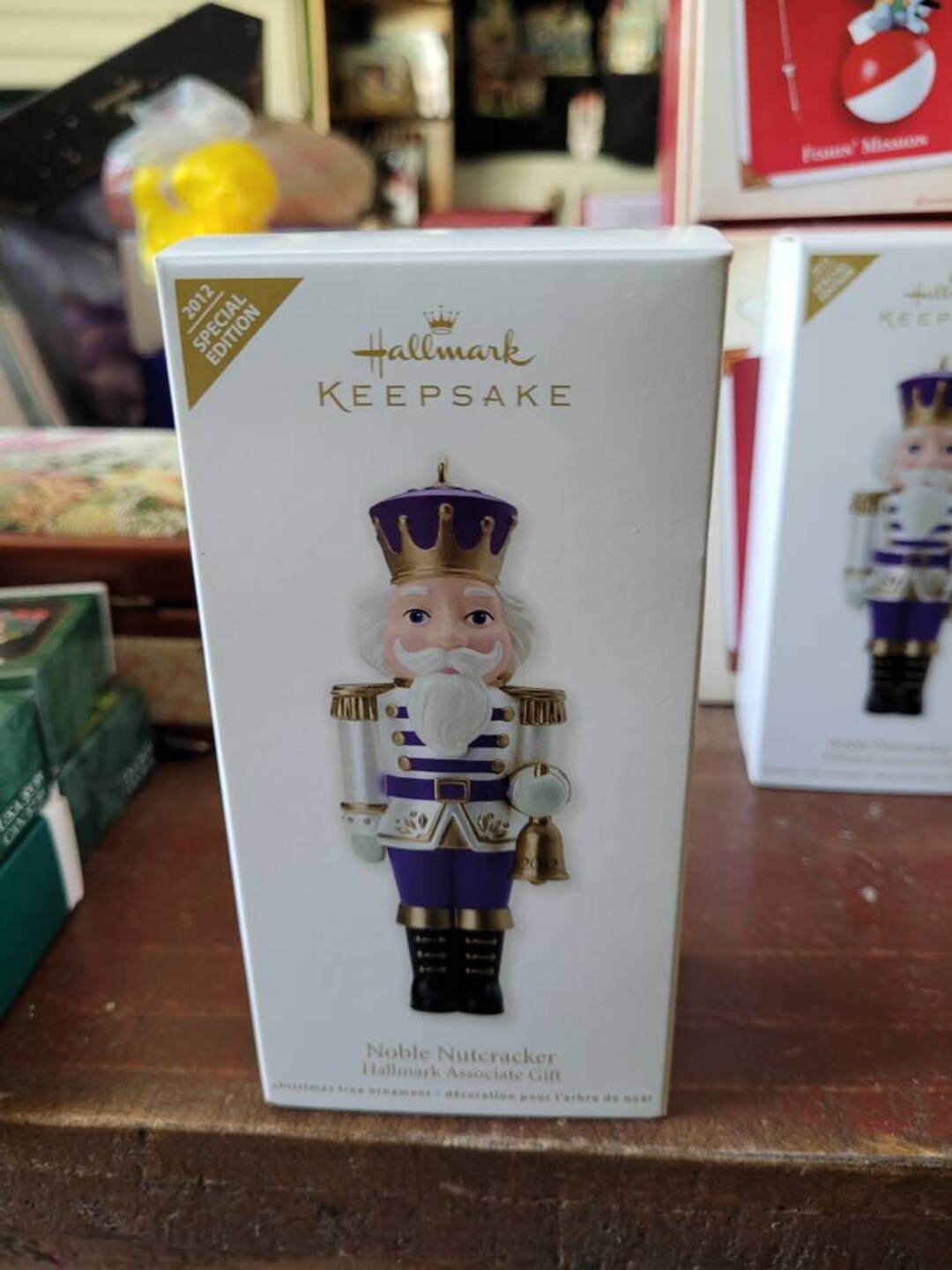 2012 Noble Nutcracker Purple Hallmark Keepsake Ornament Associate Gift