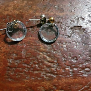 Glass post earrings #1097 box 11